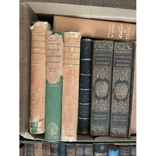 384 - Vary Large Collection of Antique and Vintage Books in several boxes.Large quantity, mostly 19th and ... 