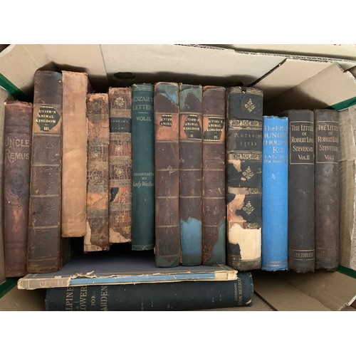 384 - Vary Large Collection of Antique and Vintage Books in several boxes.Large quantity, mostly 19th and ... 