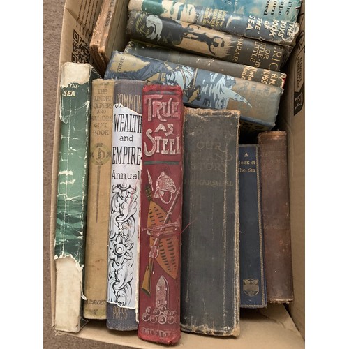 384 - Vary Large Collection of Antique and Vintage Books in several boxes.Large quantity, mostly 19th and ... 