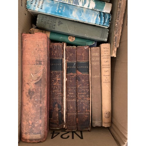 384 - Vary Large Collection of Antique and Vintage Books in several boxes.Large quantity, mostly 19th and ... 