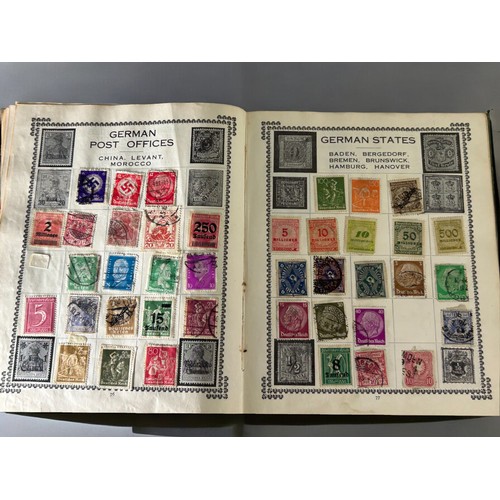 484 - Two vintage stamp albums.