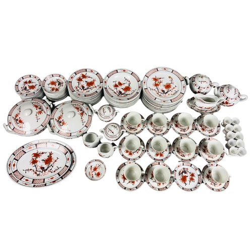 194 - Large Imari Dinner Service Set, hand painted