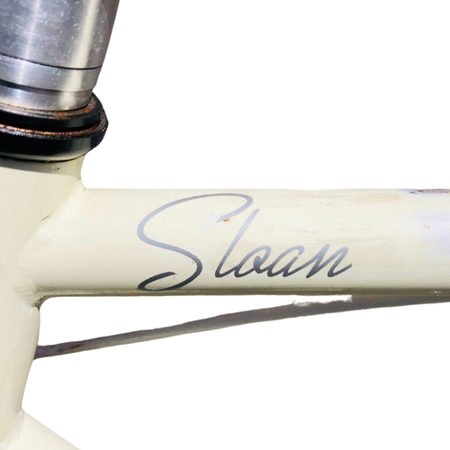 515 - Vintage Style Sloan racing Bicycle single gear with leather Aukmont saddle and Leather Handle Bars