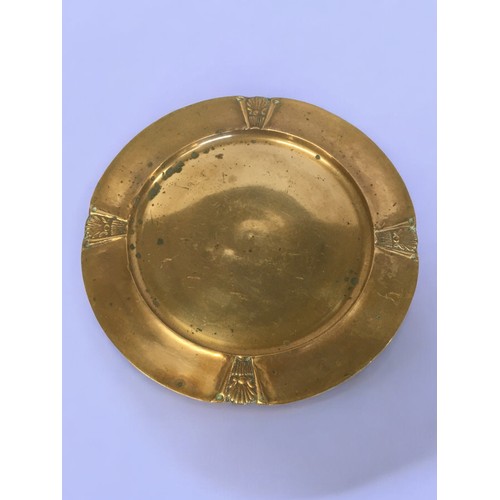 487 - Early 20th Century Cast Bronze Salver, Incise decorated with Snake Tiger and Bird Salver and a Large... 