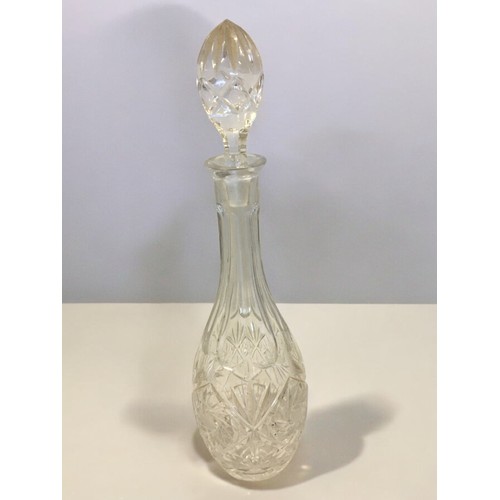 45 - Quantity of Glassware to include large LSA Vase, Cut Glass Decanter, Wine Goblets etc