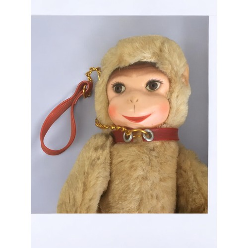 156 - 1960's Schuco Monkeys x 2 one with the Original Collar and Lead