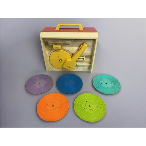 160 - Vintage Games and Toys, Fisher Price Turntable Hickory Dickory Dock - Around The Mulberry Bush - Pop... 