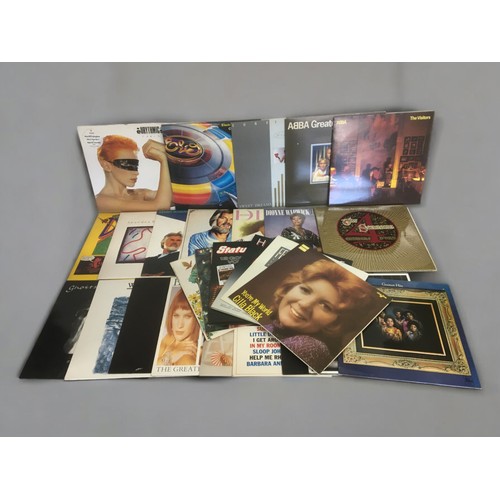 485 - Collection of Vinyl Records 25+ to include ABBA, The Eurythmics, Kenny Rogers, ELO etc