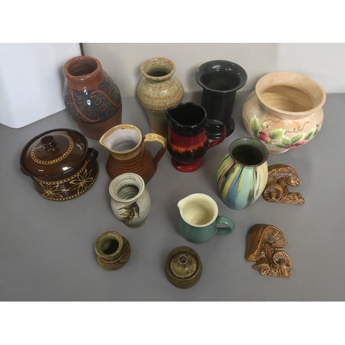 58 - Studio and other Pottery Wares  -Denby, Torquay Devon, Welsh Pottery, Signed pieces and a nice Slip ... 