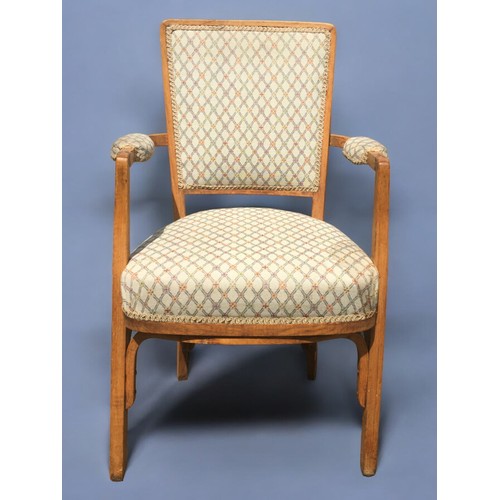 12 - L.M.S.R  - Stunning Bentwood Station Masters Office Chair Fully Reupholstered.