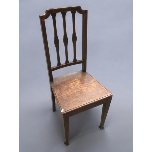 69 - 3 x 19th century and Later Chairs - One Mahogany with Turned legs, One Oak, One in the American Styl... 