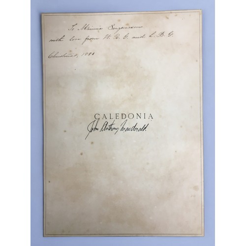 212 - 1878 Caledonia Described by Scott, Burns & Ramsy illustrated by J. MacWhirter condition is Good/... 