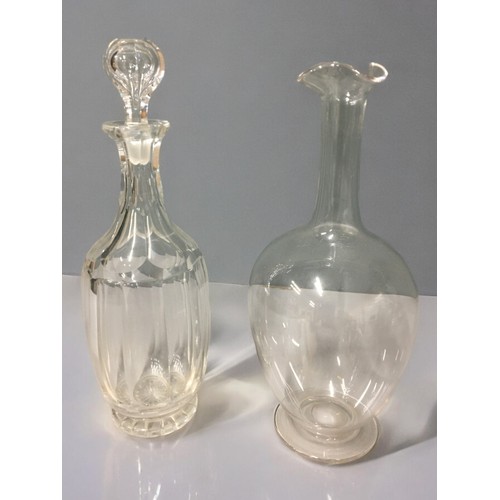 50 - 19th Century and Later Decanters x 7. Heavy Deep Cut examples in the earlier Mallet form.