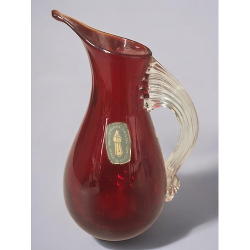 130 - An interesting collection of Glass wares to include Early Whitefriars, Uranium, Victorian Ruby and S... 