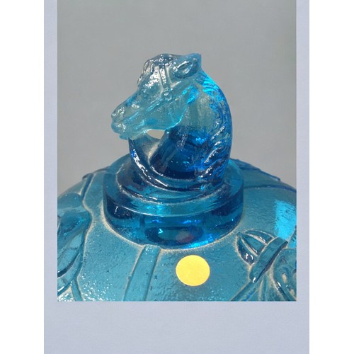 132 - An Intriguing miscellany of 1920's, Mid Century, and Modernist Glass. to include Rare Blue Lidded Ho... 