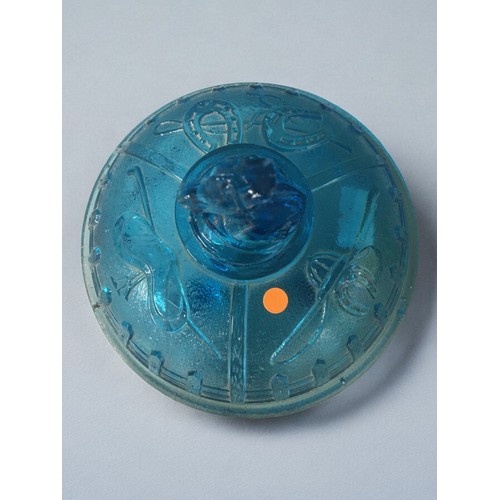 132 - An Intriguing miscellany of 1920's, Mid Century, and Modernist Glass. to include Rare Blue Lidded Ho... 