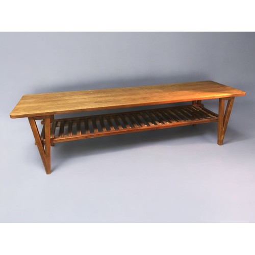 166 - Angelus Coffee Table, with Ladder Style under Shelf and in The Scandinavian Manner. Appears to be of... 