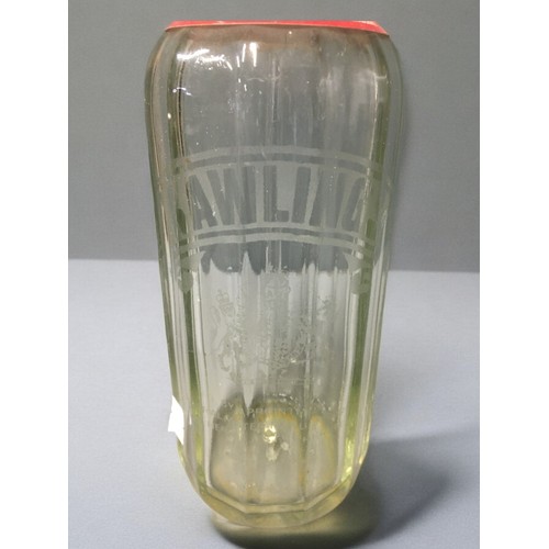 181 - Vintage Etched Soda Syphons , Taylor and co Staines, Avon Towbridge, Hayes and Sons, Nuneaton Minera... 