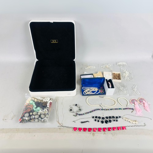 627 - Box of Costume Jewellery to include Silver.