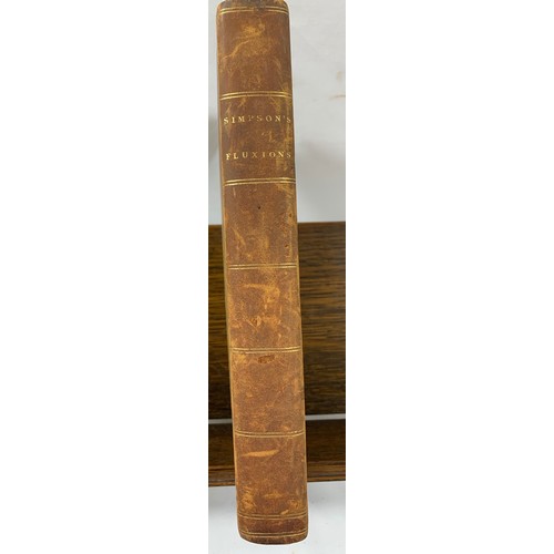 226 - The Doctrine and Application of Fluxions:Thomas Simpson. C. 1805. Published by H D Symonds.