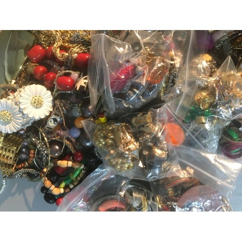 537 - Large Quantity of Costume Jewellery Vintage and Later examples 5kg+...Bangles, Bracelets, Rings Neck... 