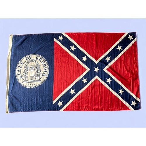 22 - A Vintage Georgia Confederate Flag