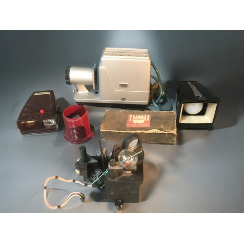 170 - Vintage Photography and Projector equipment in 2 Trays. To include Eumig Super 8 Cine Camera, Bakeli... 