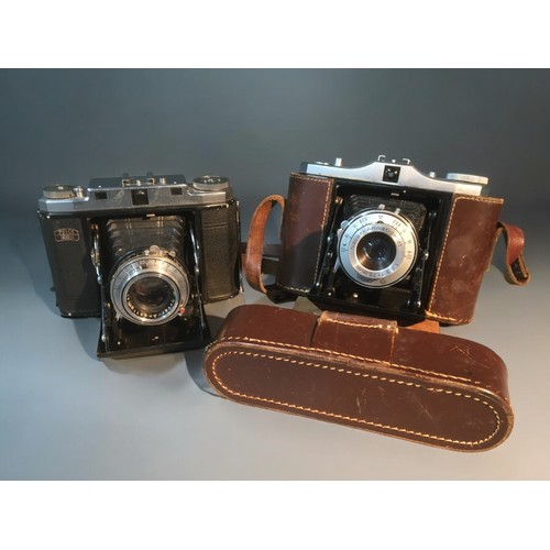 177 - Vintage Carls Zeiss Ikon Folding Camera and Nettar Folding Camera.