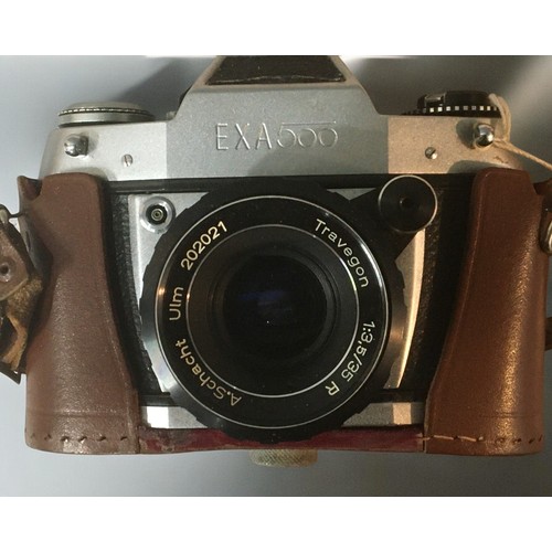 180 - Vintage Rare Soviet Start Single Lens 35mm Camera together with Vintage Balda Pronto and an EXA 500 ... 