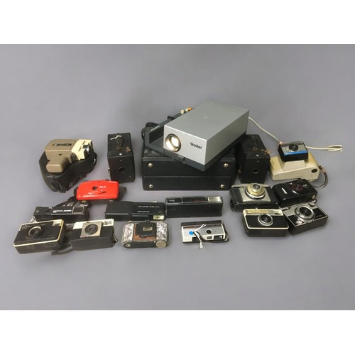 459 - Rollei P35E Autofocus Slide Projector (Working and Cased) and an ensemble of Vintage and Later Camer... 