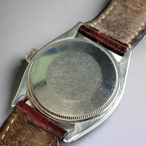 505 - A 1958 ROLEX OYSTER-PERPETUAL AIR KING WRISTWATCH. Ref 5500 (serial no. 374120). Round stainless ste... 