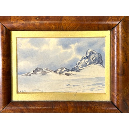 115 - Dr Edward Adrian Wilson (1872-1912).Signed EA Wilson to lower left, watercolour on paper.Antarctic l... 