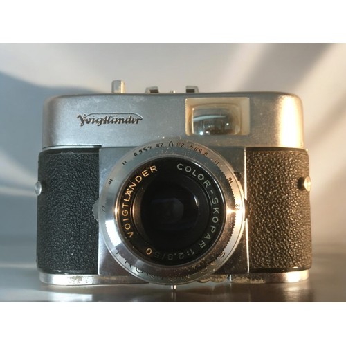 192 - Vinatge 35mm Cameras with Lenses x 5:1. Voightlander Vito B with Color-Skopar 1:2,8/50 Lens2. Exakta... 