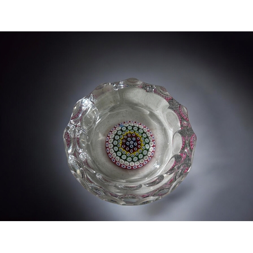 418 - A vintage boxed Whitefriars glass millefiori paperweight.