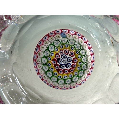 418 - A vintage boxed Whitefriars glass millefiori paperweight.