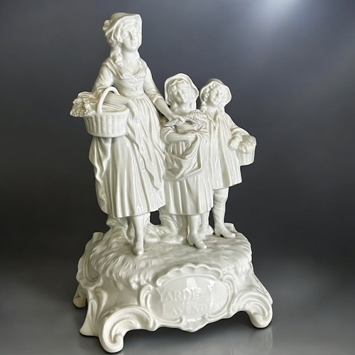 419 - Three large Dresden porcelain 