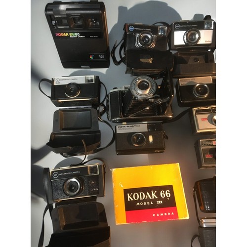 194 - Vintage Kodak Cameras x 23 - Bellows, 110mm, 35mm and Polaroid all from a Single Collector!