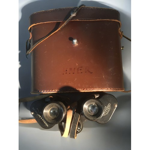 198 - Binoculars x 5 - Pathescope Japanese with  Case, Boots Admiral, Enbeeco 8, Tasco, Bushnell.