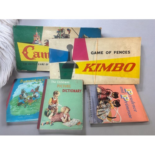 219 - Miscellaneous collection of Vintage board games and Annuals