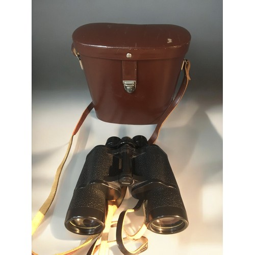 203 - Carl Zeiss Jena Binoctem 7 X 50 Cased Binoculars.