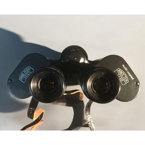 203 - Carl Zeiss Jena Binoctem 7 X 50 Cased Binoculars.