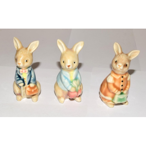 165 - Collection of Vintage porcelain Bear, Mice, and Rabbit figures many depicting children's story book ... 