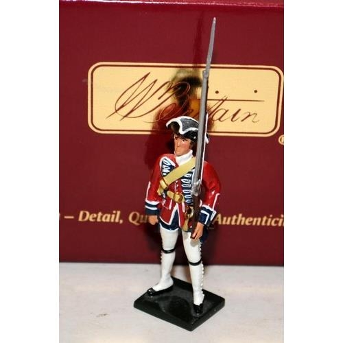 141 - Britain's die cast soldiers, French/Indian Wars: 50036C British 48th foot (collectors club special),... 