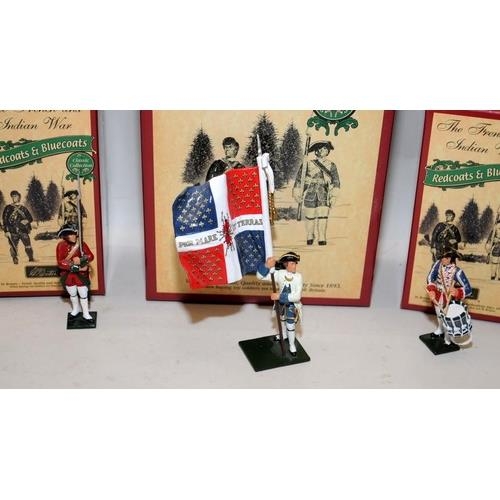 143 - Britain's die cast soldiers, French/Indian wars: 47015 French Compagnie D'Irlandais - Quebec, 47039 ... 