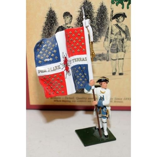 143 - Britain's die cast soldiers, French/Indian wars: 47015 French Compagnie D'Irlandais - Quebec, 47039 ... 