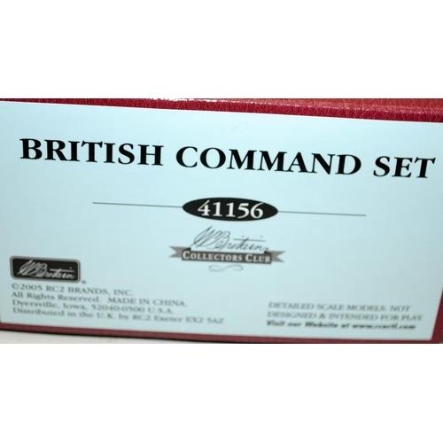 144 - Britain's die cast model soldiers 1815 Waterloo: 41156 British Command set. Boxed