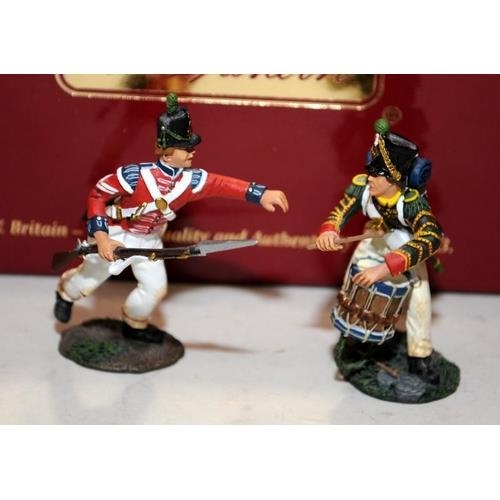 145 - Britain's die cast model soldiers, Waterloo 1815: 17610C Collectors Club figure Coldstream Guard Sap... 