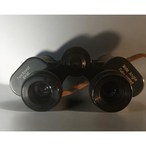 204 - Vintage Binoculars x 4 all cased:1. Enbeeco Navigon 7 x 28 Extra Wide Angle2. Noctovist 8 x 303. Agf... 