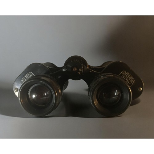 206 - Carl Zeiss Vintage Binoculars x 4 -1. Jena Jenoptem 8x302. Jena Delturisem 8x243. Jena Deltrentis 8x... 