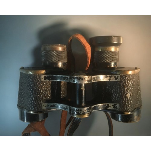 206 - Carl Zeiss Vintage Binoculars x 4 -1. Jena Jenoptem 8x302. Jena Delturisem 8x243. Jena Deltrentis 8x... 